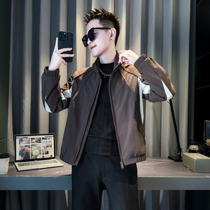 黑首314B-2-JK95-98控138秋季新款立领外套男简约潮流夹克图片