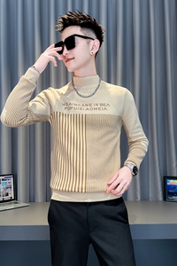 黑首314B-2-MY99-P78控108冬季新款毛衣男圆领针织衫图片