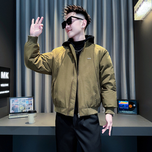 绿首314B-2-F16-P138控178冬款加厚连帽i棉衣男休闲棉服外套，男装棉衣，星座314B-2