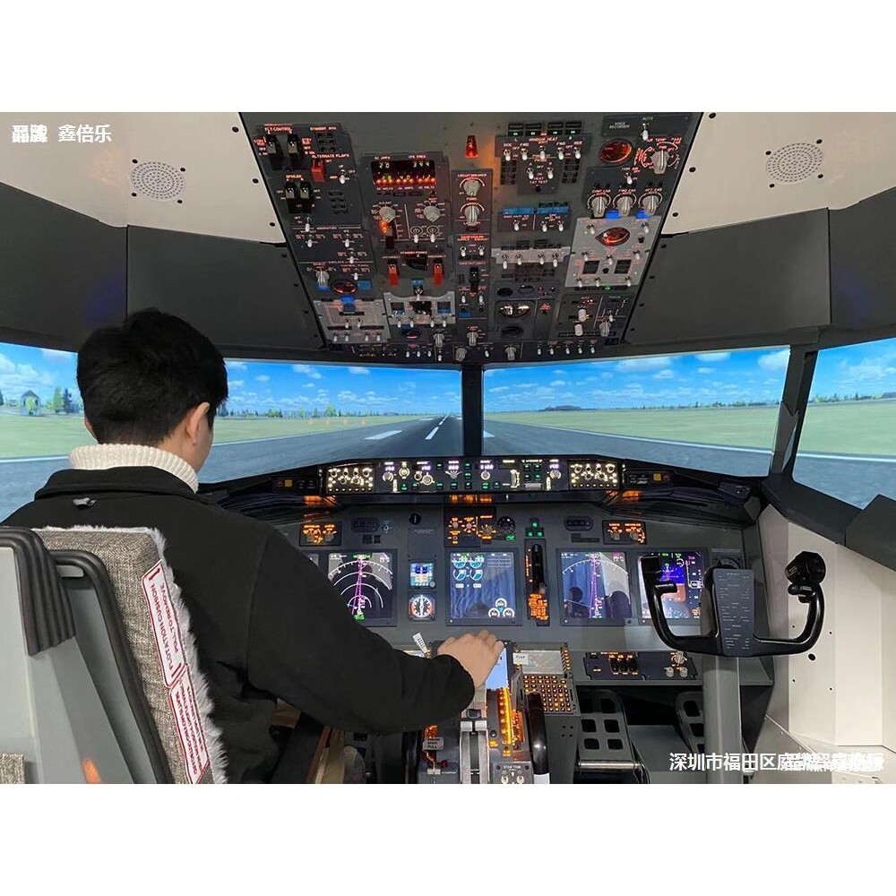 行模拟器驾驶舱波音B737模拟舱客机成品整舱飞机飞行员训练科普