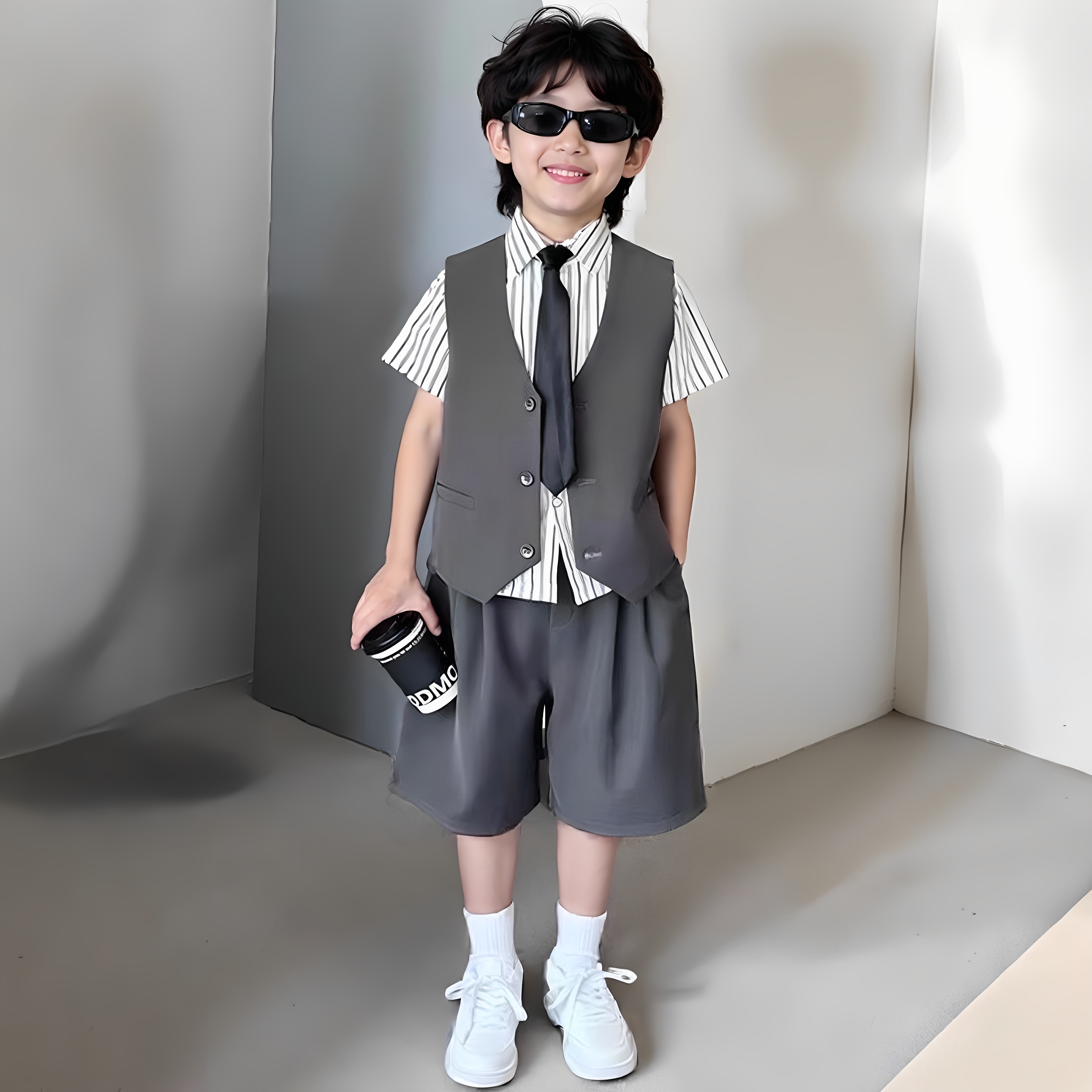 高级感男童礼服西装套装