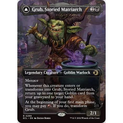 万智 盛誉族母寻宝 Grub, Storied Matriarch 异画 日印闪洛温ECL