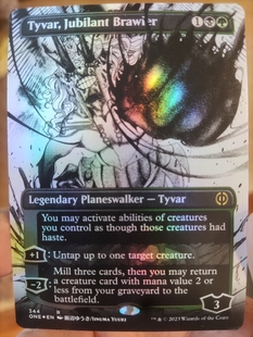 【学府卡牌】万智牌 欢腾斗客泰瓦 无边框漫画英文闪 万界归一ONE