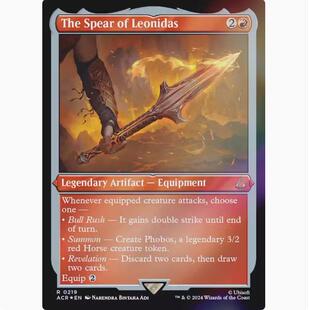 【学府卡牌】万智牌 列奥尼达斯之矛 中英文扩画闪蚀刻闪刺客信条