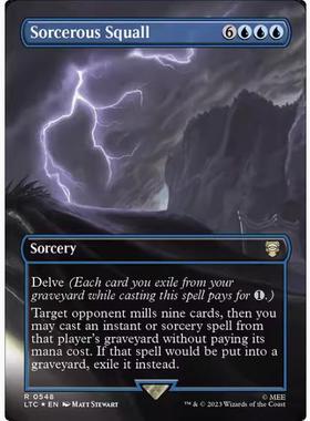 【学府卡牌】万智牌 sorcerous squall 英文 扩画 潮涌闪 魔戒LTR