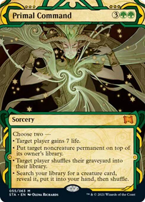 【学府卡牌】万智牌 MTG 原初指命Primal Command 斯翠海文秘典