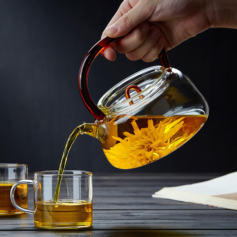 玻璃煮茶壶耐高温烧水壶大容量家用泡茶器单壶茶具套装电陶炉专用