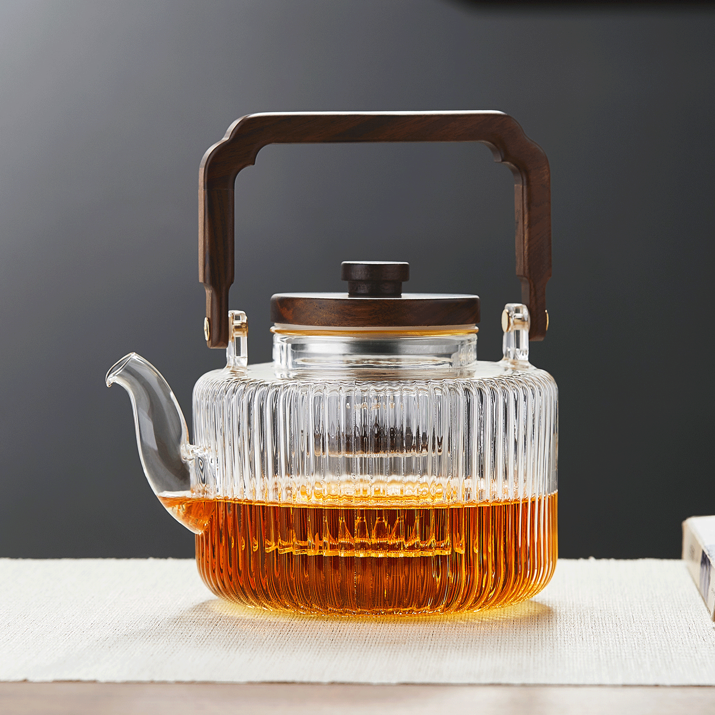 耐热玻璃茶壶家用提梁泡茶壶