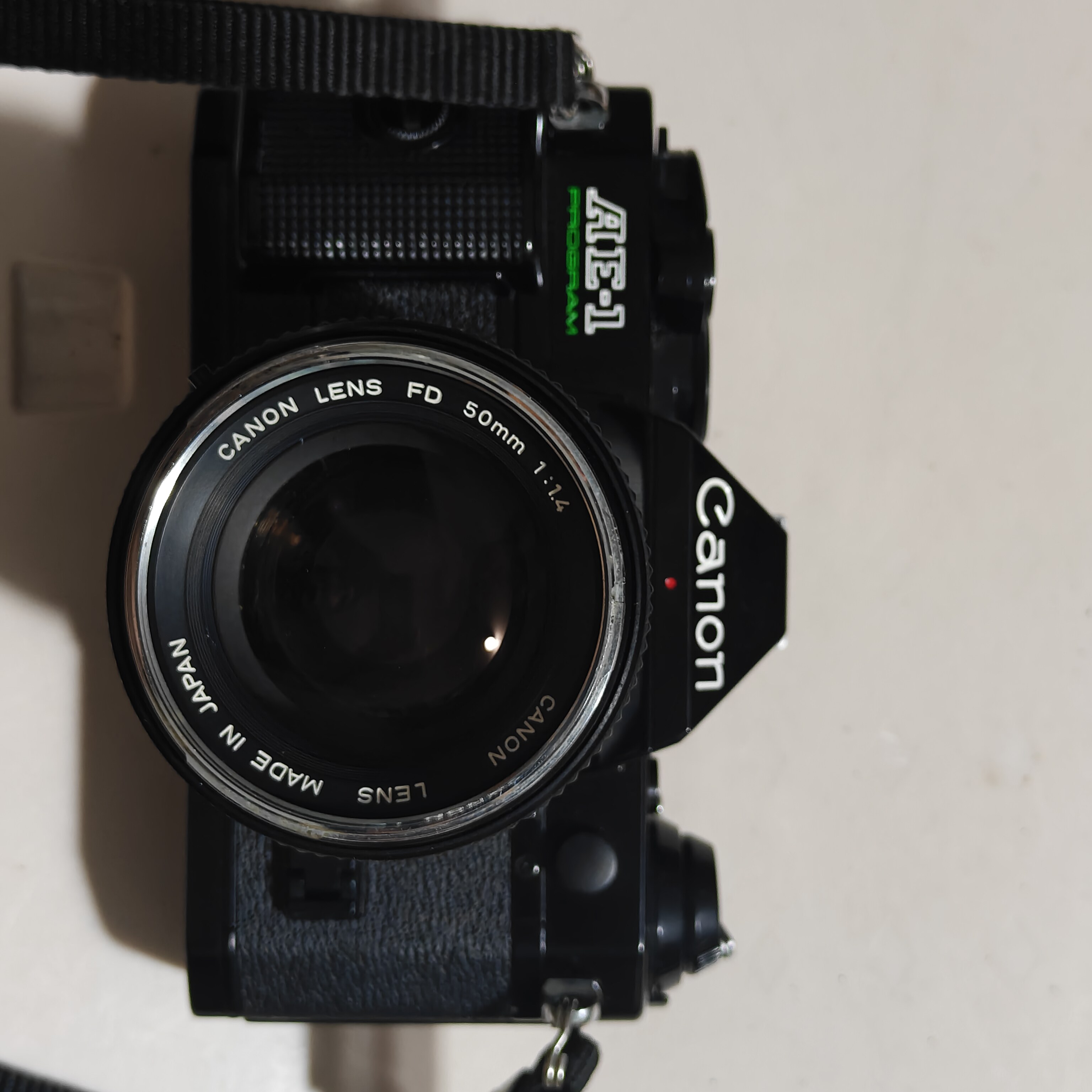 佳能胶片单反套机AE-1 PRO胶片相机+FD 50mm f1.4镜头功能完好