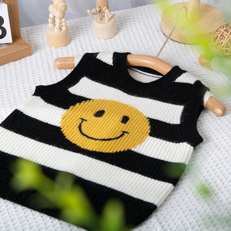 儿童羊绒衫高端男童毛衣马甲宝宝大童纯山羊绒背心女童羊毛衫坎肩