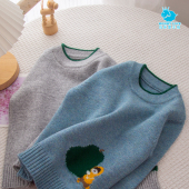 卡通小马宝宝针织婴儿男孩羊毛衫 儿童羊绒衫 男童毛衣2025秋冬新款
