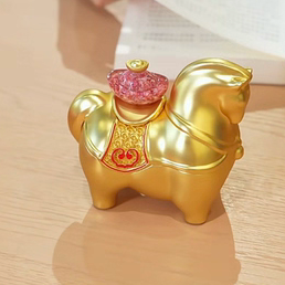 正品朱炳仁铜 马上有钱金马送财摆件家居饰品办公室工艺品开业