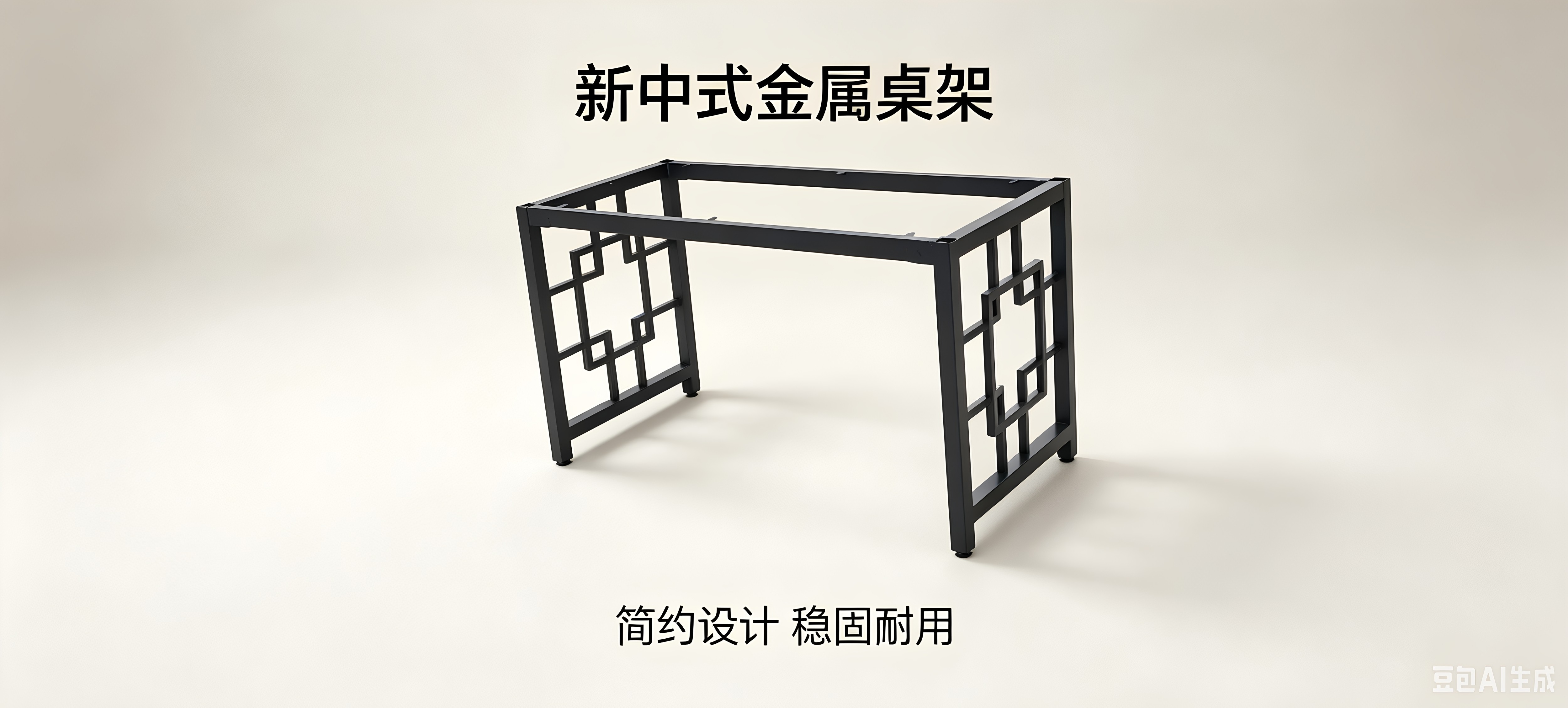 定制金属桌腿支架会议电脑底座支撑岩板茶几办公餐桌书桌烤漆桌脚