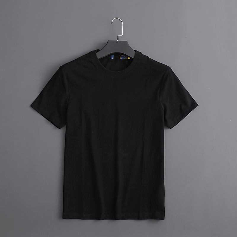 thumbnail for 20 Colors Men Short Sleeve T-Shirt Pony Logo Casual Minimalist Round Neck All-Cotton Washed Brushed Soft Plaid Easiest for match