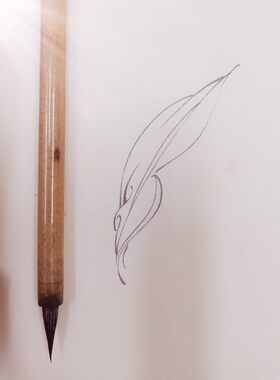 吴钩小号瘦金体工笔画勾线笔现代套装水彩笔小楷硬豪游丝