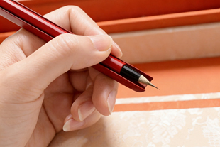 吴钩纯手工小叶紫檀笔舟画线打格界尺画小楷行书线打格