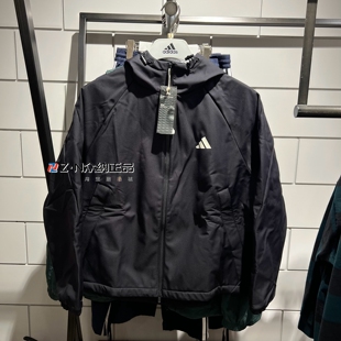 阿迪达斯女子连帽加绒保暖防风运动夹克外套KC0054 KC0055 KC0087