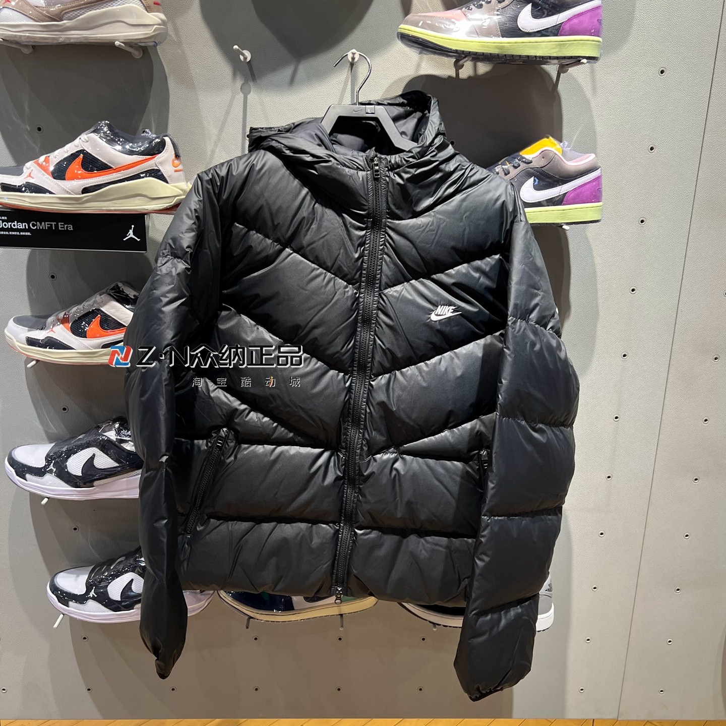 耐克男子连帽保暖防风羽绒服外套