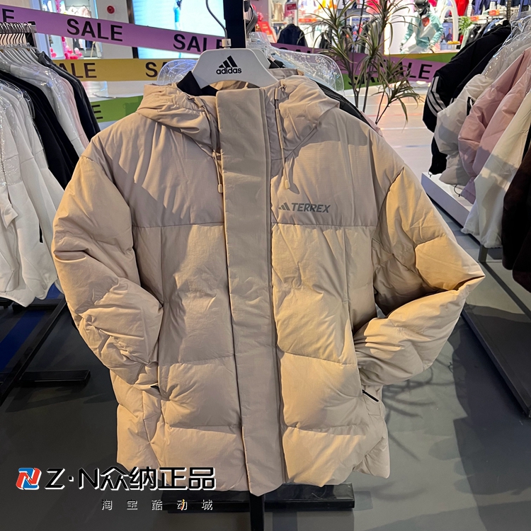 阿迪达斯男子冬季运动休闲羽绒服