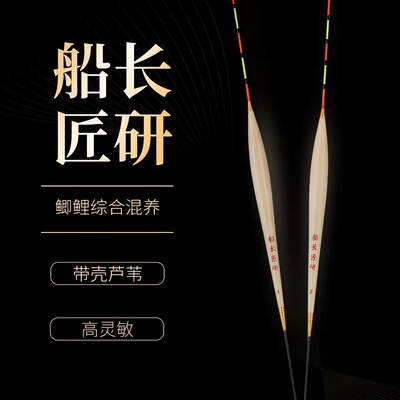 船长匠研浮漂L07金线防爆黑坑竞技休闲野钓鲫鱼鲤鱼手工芦苇浮漂
