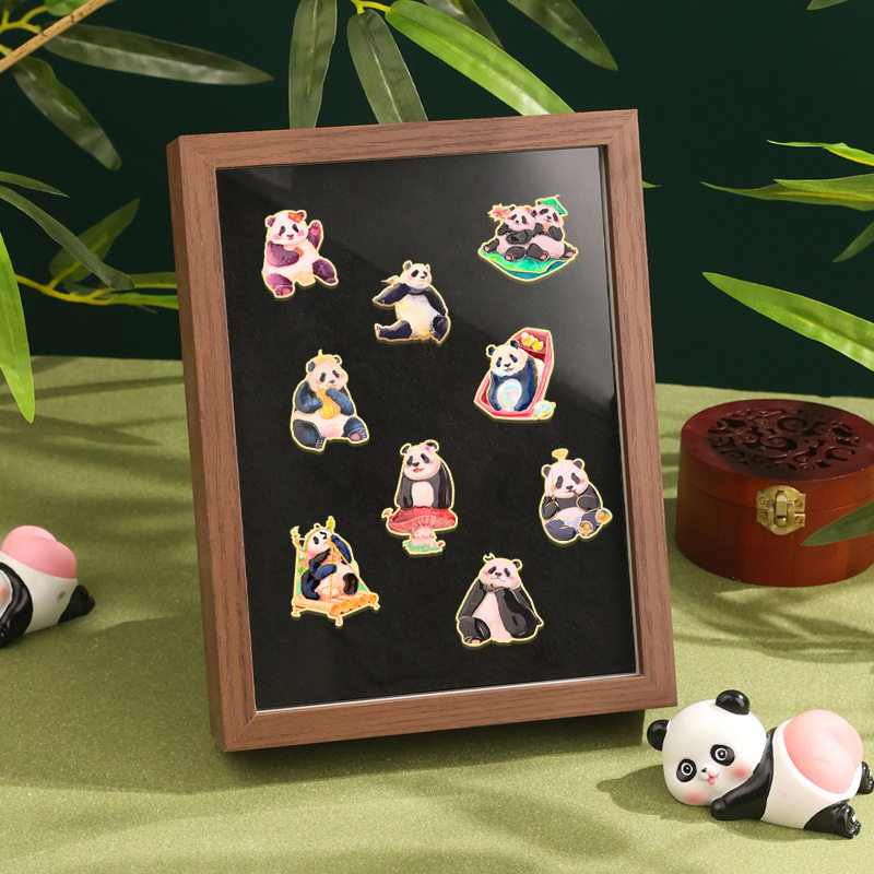 中国风熊猫胸针可爱动物包包徽章服装包包配饰竹子大熊猫链条领针,饰品/流行首饰/时尚饰品新,胸针,淘宝优惠券,粉丝福利购,淘宝优惠卷