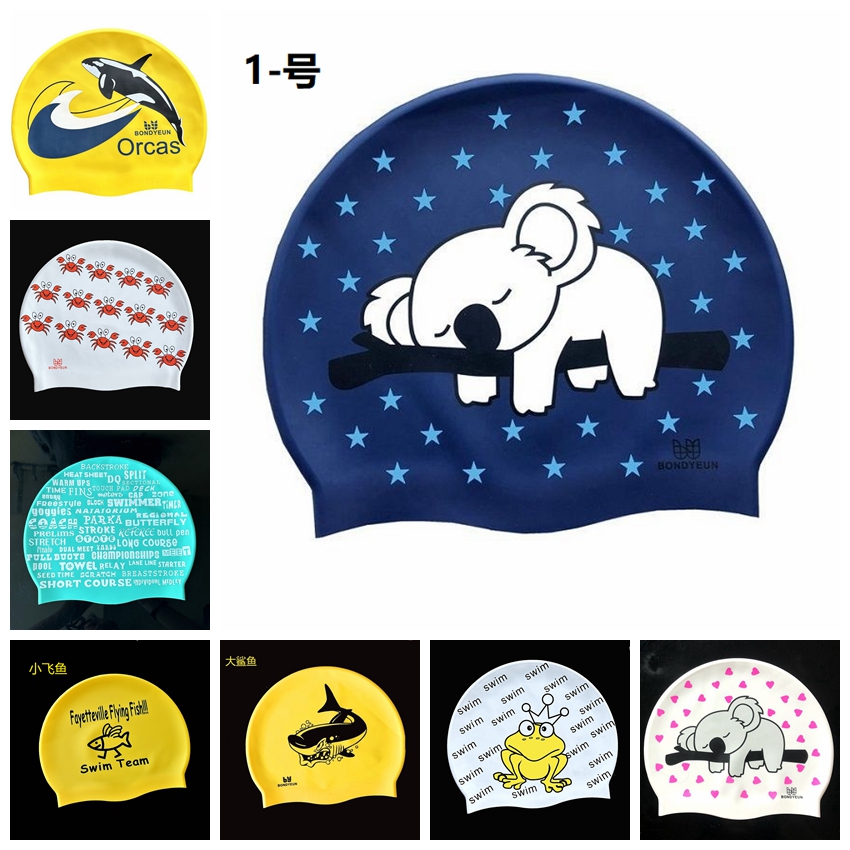 印刷瑕疵成人标准尺寸硅胶泳帽