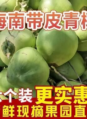 海南超大椰青新鲜带皮椰子现摘青皮椰子孕妇补羊水果当季青椰子