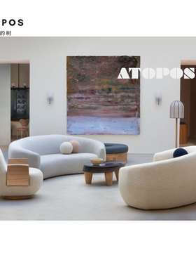 ATOPOS山上的树现代艺术玄关装饰画设计师客厅紫色小众卧室挂画