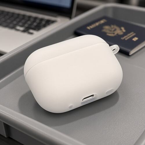 软壳防摔保护套磨砂白耳机保护套适用airpods1/2/3/4/5/pro/pro2/pro3苹果AirPods保护套磨砂保护套防刮