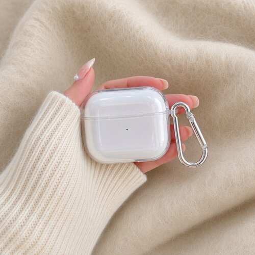 苹果AirPods保护套保护套简约保护套透明保护套适用airpods1/2/3/4/pro/pro2/pro3防尘保护高透充电盒保护套