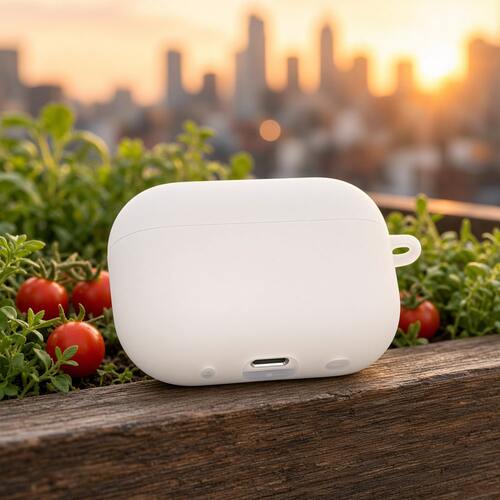 磨砂白耳机保护套苹果AirPods保护套适用airpods1/2/3/4/5/pro/pro2/pro3耳机盒保护壳防磕碰磨砂质感耐磨