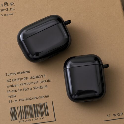 耳机保护套亮黑透明保护壳适用airpods1/2/3/4/pro/pro2/pro3苹果AirPods保护套简约防尘防磕碰亮面全包防护