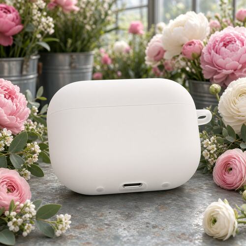 耳机盒保护壳磨砂白保护壳半透明苹果AirPods保护套适用airpods1/2/3/4/5/pro/pro2/pro3耐磨简约磨砂质感
