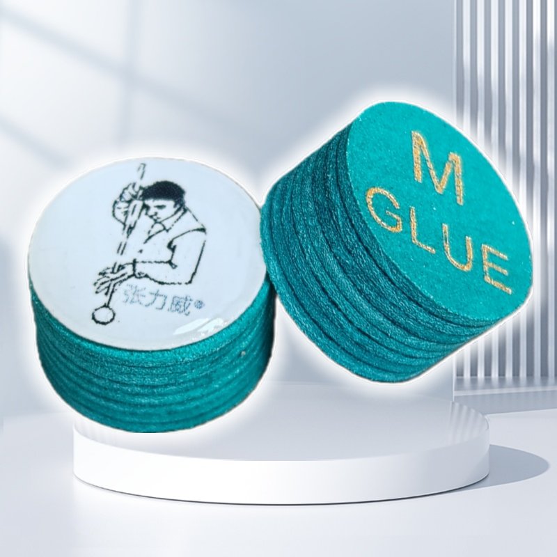 好杆专用台球杆皮头14mm张力威大头杆多层枪头中式桌球杆头硬度M