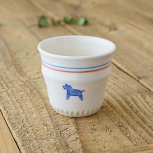 日本原装进口作家器原村俊之小马咖啡杯手握杯日式可爱牛奶杯