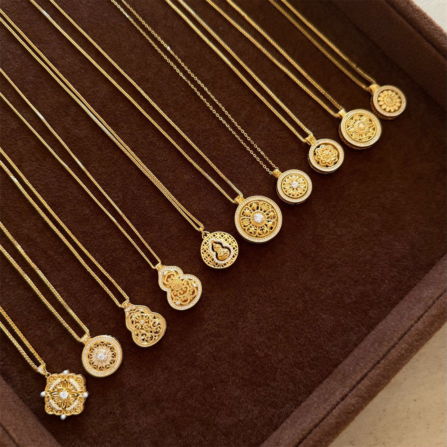 MINICYBER转盘葫芦系列项链复古时尚国风富贵高级精致小众轻奢款,饰品/流行首饰/时尚饰品新,项链,淘宝优惠券,粉丝福利购,淘宝优惠卷