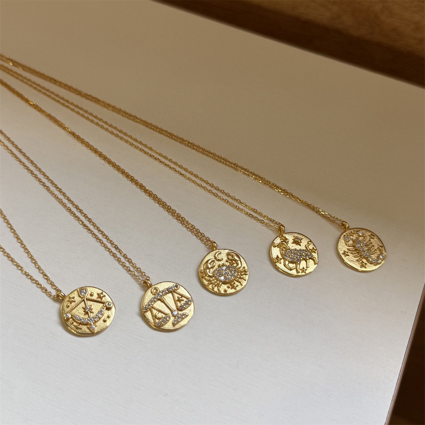 minicyberS925纯银镀金项链时尚