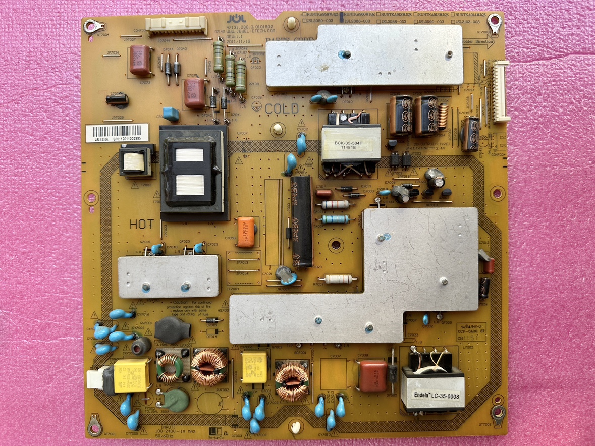 直销夏普LCD-46LX440A电源板JSL2086-003 RUNTKA960WJQZ原装