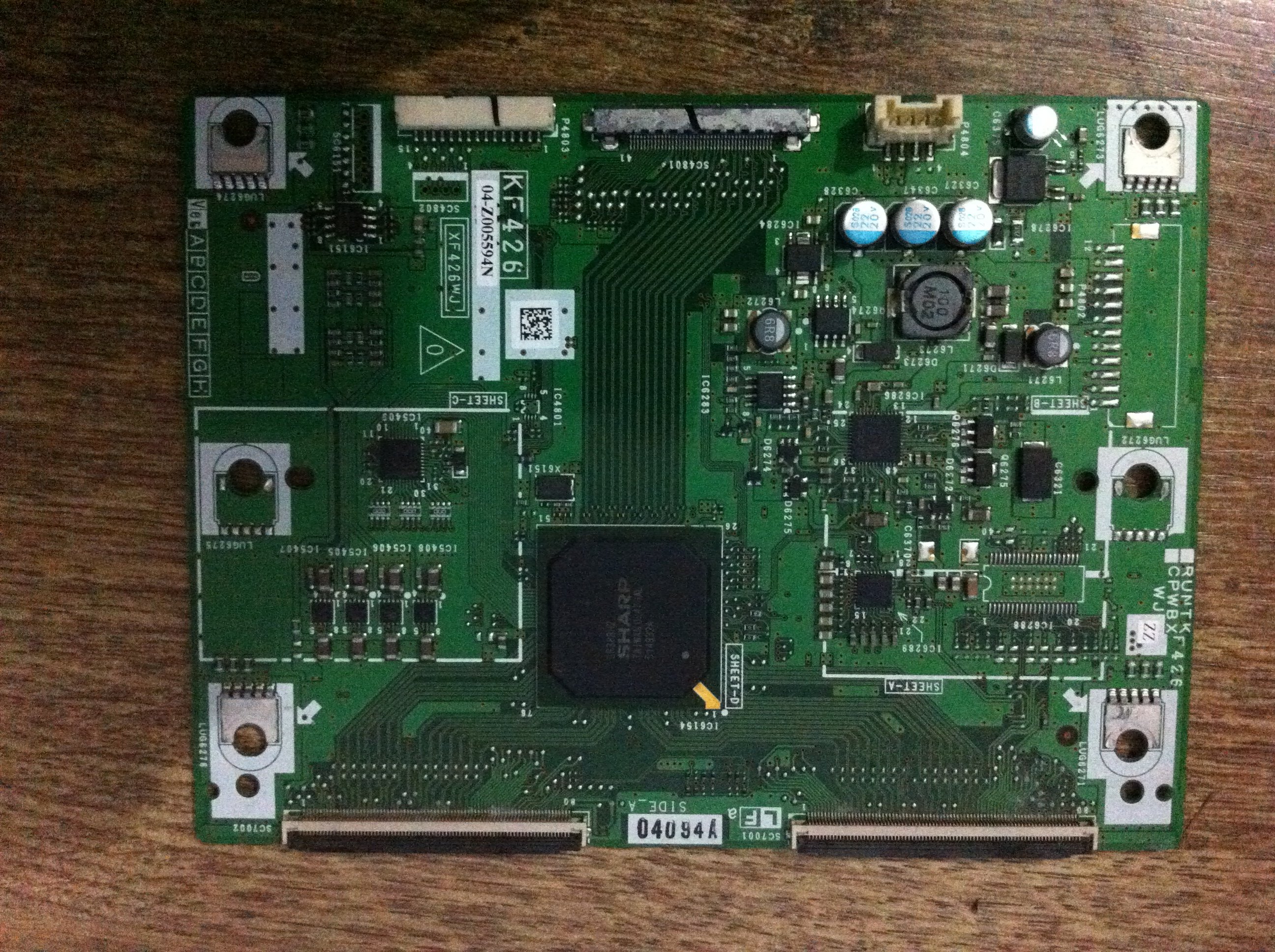 夏普LCD-52E77A逻辑板 XF426WJ RUNTK F426 CPWBX WJZZ