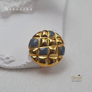 #素金格# 小香编织vintage珐琅金属纽扣 30mm高定大衣纽扣 仅8颗