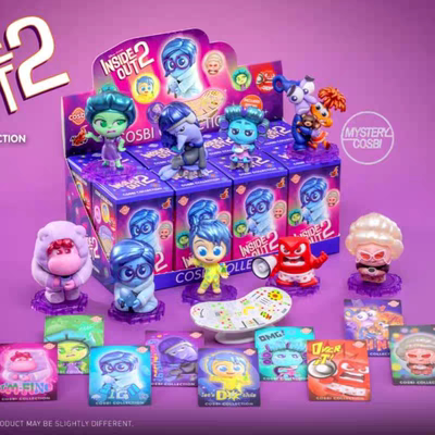 正版HotToys头脑特工队2盲盒第二弹忧忧乐乐厌厌COSBI手办礼物