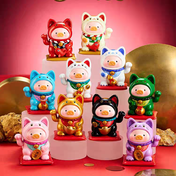 正版罐头猪LuLu招喵计系列盲盒潮玩公仔可爱招财猫桌面摆件礼物女,模玩/动漫/周边/娃圈三坑/桌游,潮玩盲盒,淘宝优惠券,粉丝福利购,淘宝优惠卷