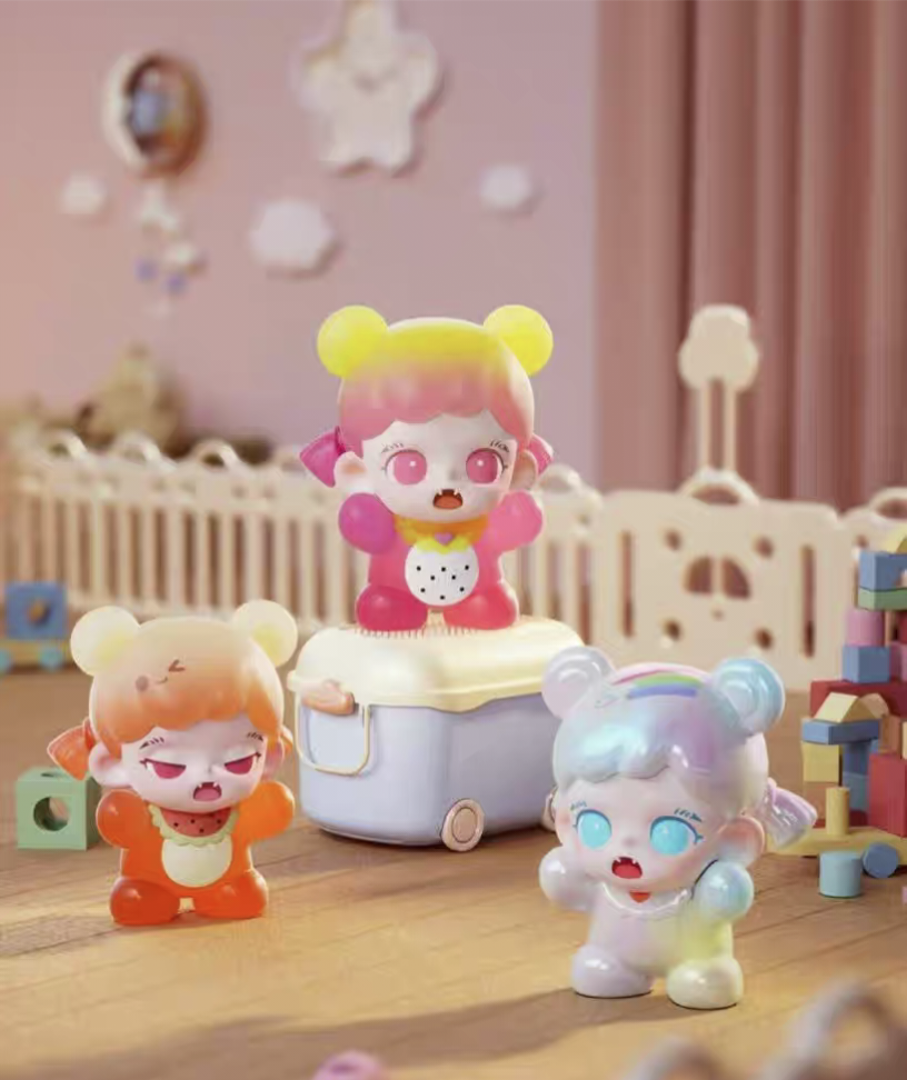 正版Zoraa小小幼稚园萌粒盲袋盲盒摆件手办礼物潮流玩具公仔女生