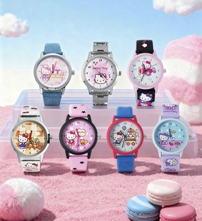正版HelloKitty约会的24小时系列手表盲盒摆件手办礼物潮玩公仔女