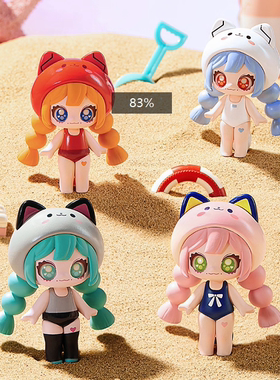 正版HOLA多巴胺猫猫iconbox系列萌粒盲盒摆件手办礼物潮流玩具女