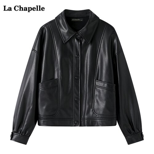 拉夏贝尔LaChapelle皮衣外套女