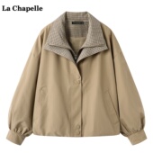 Chapelle复古休闲工装 外套女秋季 拉夏贝尔 新款 通勤夹克上衣