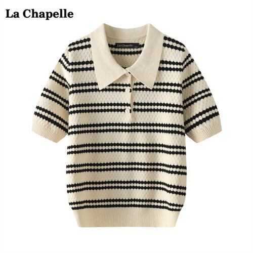 拉夏贝尔LaChapelle短袖针织t恤