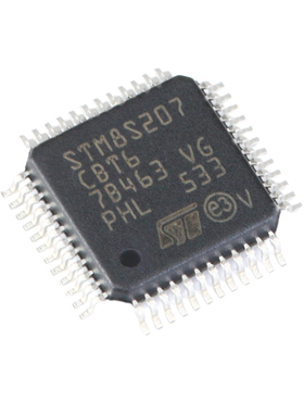 原装正品M8S207CBT6 LQFP-48 24MHz/128KB闪存/8位微控制器-MCU