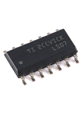 原装正品SN74LS07DR SOIC-14集电极开路高电压输出十六进制缓冲器